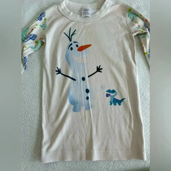 Hanna Andersson Olaf Pajama Set 120cm US 6-7 - Picture 3 of 6
